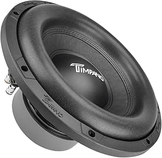 Timpano 12 Inch Subwoofer D4 1200 Watts Max Power Dual 4 Ohm, Subwoofer Car Audio 12 Inch 14 mm Xmax, TPT-T1000-12 D4, 2.4 in Voice Coil, Deep Low Tones Sub Woofer for Car Audio Systems (Single)