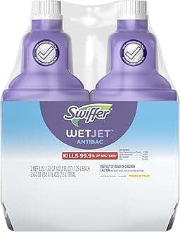 WetJet Solution Refill for Floor Mopping and Cleaning, All Purpose Multi Surface Floor Cleaning Solution, Fresh Citrus Scent, 1.25 Liters (2 Pack)