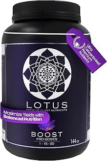 Boost Pro Series Bloom Booster and Yield Enhancer, Boost Any Plant Feeding Recipe for Turbo-Charged Flower Density/Oil Production, Amino Nitrogen Formula for Soil, Hydroponics and Coco Coir - 144 oz