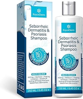 Seborrheic Dermatitis & Psoriasis Shampoo for Dandruff - Helps Relieve Itching, Flaking & Scaling, Dry Itchy Scalp