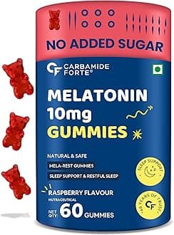 10 mg Melatonin Gummies to Sleep | Sleep Gummies for Men and Women | Gummies for Deep Sleep | Sleep Supplements | 60 Veg Sugar Free Melatonin Gummies 10mg