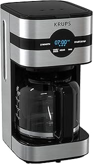 Krups Drip Coffee Maker - 10-Cup Digital Glass