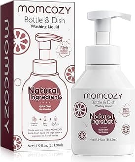 Momcozy Bottle Brush Cleaning Fluid, Powerful Cleaning with Natural Foam, Suitable for Momcozy Press Foaming Clean Bottle Brush Set