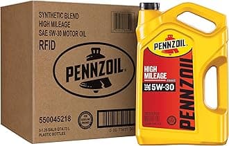 Pennzoil 550045218-3PK 5 quart 5W-30 High Mileage Motor Oil (SN Jug 3pk.)