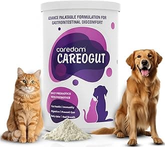 - CAREOGUT Prebiotics & Probiotics for Dogs and Cats | Digestive Enzyme Blend | Probiotics Supplement for Gut Health | Cat & Dog Supplement for Daily Gut Support | Powder | 100 grm