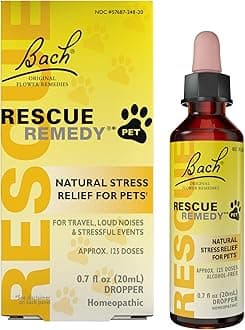 Remedy Pet Dropper - 20mL - Stress & Tension Support for Dogs & Cats with Bach Natural Flower Essences - Sedative-Free, Homeopathic Liquid Formula - For All Breeds, Ages & Weights