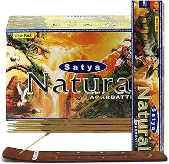 Natural Incense Sticks and Incense Stick Holder Bundle Insence Insense Satya Incense