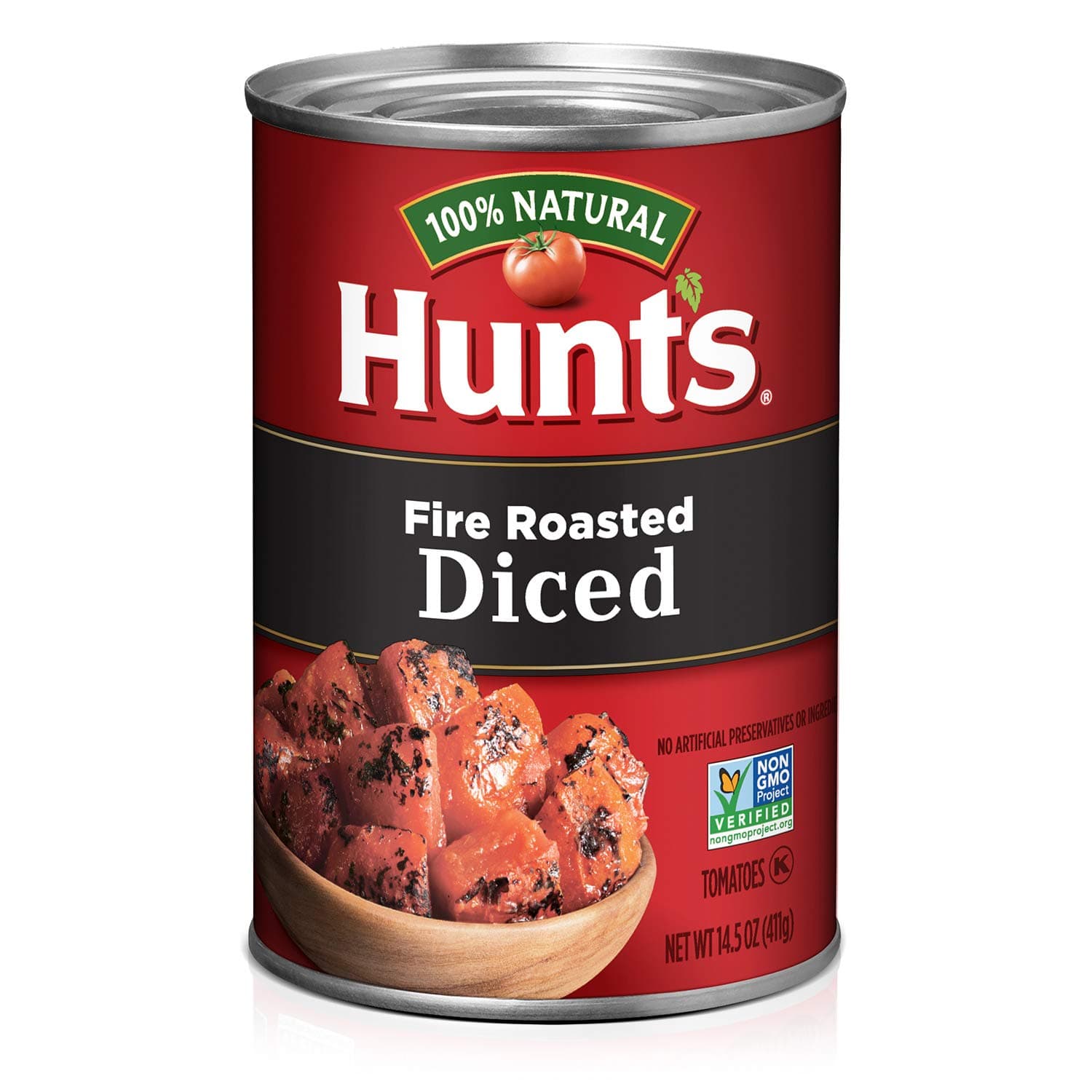 Hunt’s Fire Roasted Diced Tomatoes, Perfect for Chili & Soups, 14.5 oz. Can