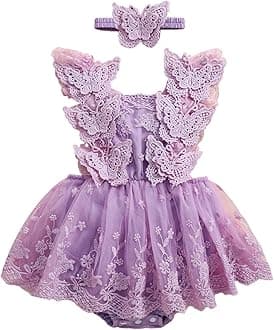 Newborn Baby Girl Romper Dress Infant Sleeveless Lace Floral Romper Bodysuit Baby Girl Summer Clothes Outfits