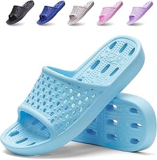 Xomiboe Shower Shoes Men Quick Drying Women Shower Sandals Non-Slip Comfortable House Slippers Bathroom Hotel Flip Flops Slides With Students Gym