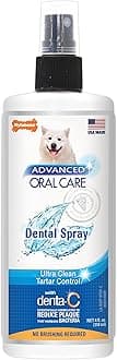 Advanced Oral Care Pet Dental Spray, Liquid Tartar Remover & Breath Freshener for Dogs, Dog Teeth-Cleaning, 4 oz.