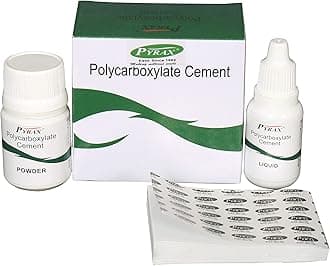 Pyrax Polycarboxylate Dental Filling cement (1 x 30g powder jar, 1 x 15ml Liquid, 1 x spoon, 1x Mixing pad) from factory