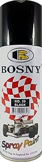 BOSNY 39 Aerosol Spray Paint, Black Gloss Finish 400 ml