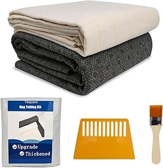 83"x59" Primary Tufting Cloth with Marked Lines, 70.9"x47.2" Tufting Non-Slip Rug Backing Fabric, Large Monk Cloth Kit,Rug Tufting Supplies,Rug Making Supplies