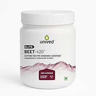 Elite Beet-420 | Beetroot Extract standardized to 6.5% Dietary Nitrate, 420mg Nitrate Per Serving | Endurance Superfood for Athletes | Vegan, Caffeine-Free, Pre-Workout Powder| 20 Servings