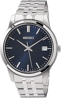 Seiko Men Analog Quartz Watch with Stainless Steel Strap SUR399P1
