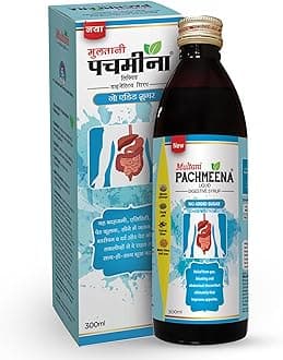 Multani Pachmeena Liquid Sugar Free (No Added Sugar) | Ayurvedic Products For Better Digestion | Relief From Gas, Bloating, Abdominal Discomfort, Improves Appetite | 300 Ml