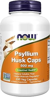 Psyllium Husk 500mg, 200 Veg Capsules