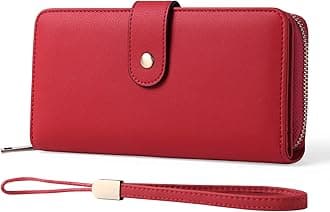 Purses for Women Leather Ladies Purse Large Capacit Womens Wallet with Multiple Card Slots and Zipper Pocket