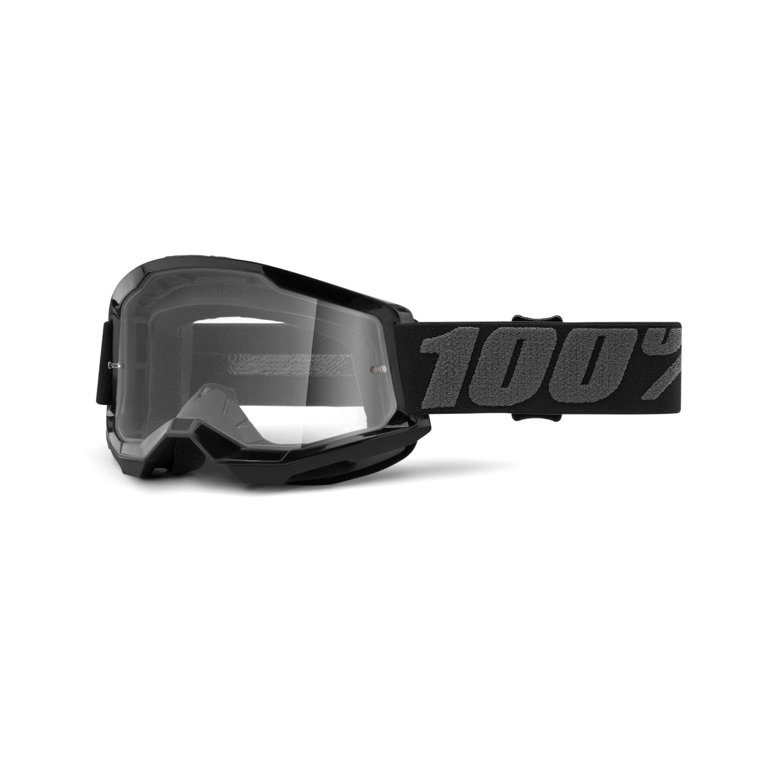 100% STRATA 2 Goggle Lens (Black - Clear)