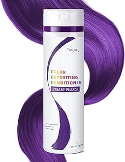Starrypurple Color Depositing Conditioner for Dyed Hair, Semi Permanent Hair Depositing Conditioner for Long-lasting Color,7OZ, Cruelty-Free