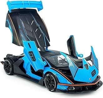 MTG Metro Toys & Gift - Lambo SCV12 | 1:24 Scale | Diecast Model Metal Pull Back Toy car for Kids with Openable Doors & Light, Music Toy Vehicle for Kids 【Colors as Per Stock】