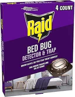 Raid Raid Bed Bug Detector and Trap, 4 Ct
