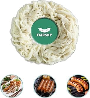 Edible Natural Hog Sausage Casing, Grade A Pre-Tubed Sausage Casings for Home Sausage Making,Breakfast Sausage,Italian Sausage,Knoblewurst,Pepperoni,Bologna Sausage and Most Sausage-10M/32ft, Φ38-40mm