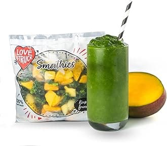 Love Struck Smoothie Bundle, Kale Kick, Pack of 20 Frozen Fruit & Veggie Sachets, Simply blend with juice or water for the perfect smoothie every time. High fibre, low fat. Good Mood Food.…