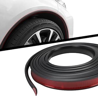 AUTOXBERT 3M/10Ft Fender Flare Rubber Seal L Shape Fender Flares Edge Trim Door Edge Molding Kit Arches Extension Protector for Car and Truck Wheel Wells