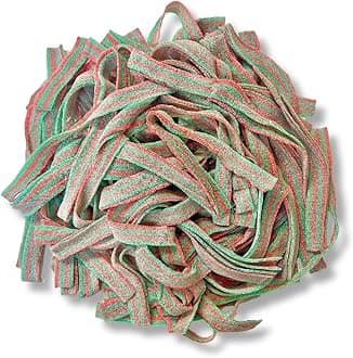 Sour Power Premium Candy Belts, Strawberry/Apple, 6.6 lb