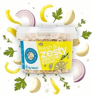 Cornish Sea Salt - Fresh & Zesty Seasoning Mineral Rich Celtic Sea Salt - Michelin Starred Chef Approved - Herbs, Spices & Seasonings - Spices for Cooking, Kitchen Accessories - 55g