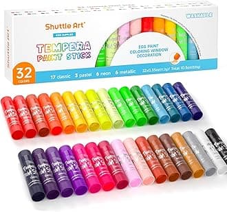 32 Colors Tempera Paint Sticks