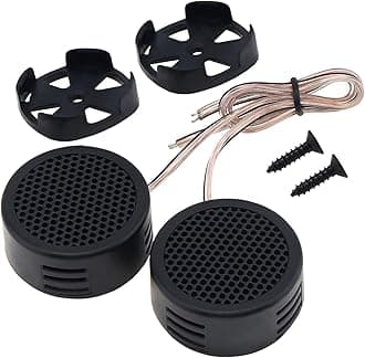 Car Tweeters, 2pcs 500W High Efficiency Mini Dome Tweeter Speakers for Car Audio System