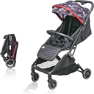 – The Moon Brand Pronto Autofold Baby Stroller – Automatic Easy Folding Portable Baby Trolley – Lightweight Baby Travel Gear – MultiReclining Compact Push Chair – 0m+, 018Kg - Feather Black
