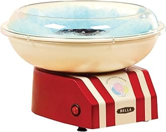 BELLA 13572 Cotton Candy Maker, Red and White