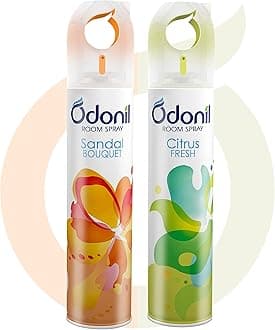 Room Air Freshener Spray - 440ml Combo (Pack of 2, 220ml each) | Sandal Bouquet & Citrus Fresh | Nature Inspired Fragrance for Home & Office | Long Lasting Fragrance