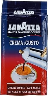 Crema E Gusto Dark Roast Ground Coffee, 8.8 Ounce - 3 per case