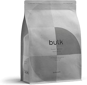Bulk Pure Whey Protein Isolate, Protein Powder Shake, Banana Fudge, 1 kg, 33 Servings, Packaging May Vary