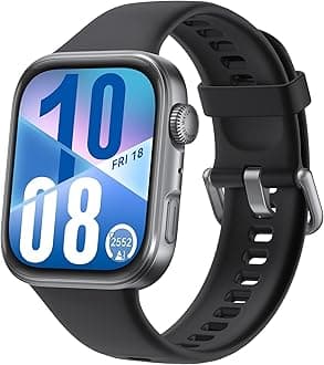 WATCH FIT 4 Smart Watch, Ultra Slim, iOS & Android, up to 10 Days Battery Life, Bluetooth Call, GPS Running Smartwatch, Aluminum Case, AMOLED Display, Fitness Tracker, +12 Month Extra Warranty