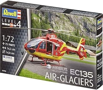 Revell 04986 Airbus Helicopters EC135 Air-Glaciers 1:72 Scale Unbuilt/Unpainted Plastic Model Kit