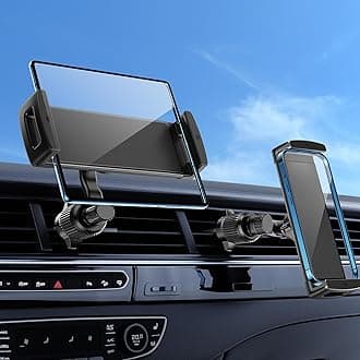 Long Arm Car Phone Mount for Samsung Galaxy Z Fold 7 6 5 4 3 Accessories Tablet Holder for Air Vent Handsfree, 360° Rotatable Fit for iPad mini 6 Pro iPad Air Pixel and More 4-12.9" Device