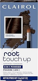 Clairol Root Touch-Up Temporary Concealing Powder, Dark Brown Hair Color, 1 Count