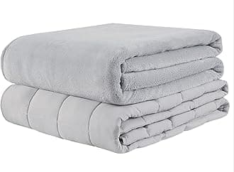 Weighted Blanket 30 lbs for Adult, King Size Weighted Blankets with Removable Washable Plush Cover, Micro Glass Beads Technology, Warm Heavy Throw for Queen King Bed 80x87 Grey