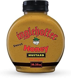 Inglehoffer Original Sweet Honey Mustard 10.25 oz, Tangy-Sweet Mustard Made with Real Honey
