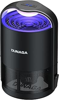 Fly Traps, Fruit Fly Trap Indoor, Gnat Traps, Bug Zapper Indoor,Mosquito Traps with 10 Sticky Glue Boards, Black