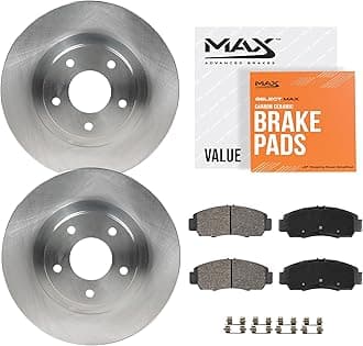 Front Brake Kit Compatible With 2011-2016 2017 Toyota Prius Plug-In Compatible With Lexus CT200h Replacement Premium OE Disc Brake Rotors and Ceramic Brake Pads