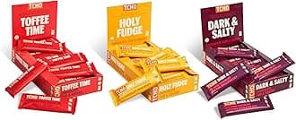TCHO Singles Variety Pack - Plant Based, Organic Chocolate Singles - Vegan, Gluten-Free, Soy-Free - Handcrafted Pure Cacao Bars - Chocolate Bars Perfect for Gifting 18 Count - Holy Fudge, Toffee Time, Dark & Salty (Pack of 3)