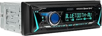 MPR210RGB | 12-Character LCD Single DIN Car Stereo | RGB Custom Colors | Bluetooth Hands Free Calling & Music Streaming | Push to Talk Assistant | AM/FM Radio | USB Playback & Charging