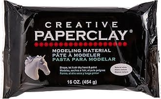 Creative Paperclay for Modeling Compound, 16-Ounce, White